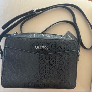 GUESS Black Logo Crossbody Bag